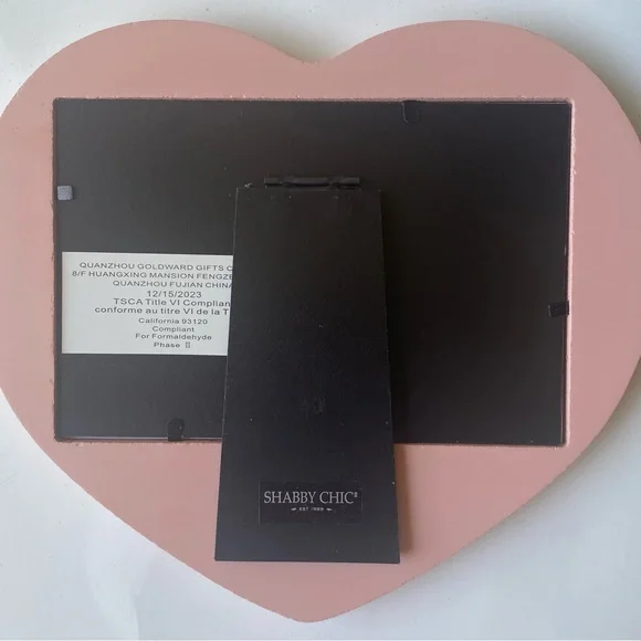 Rachel Ashwell Shabby Chic Pink/Peach Heart Photo Frame - Picture 3 of 5